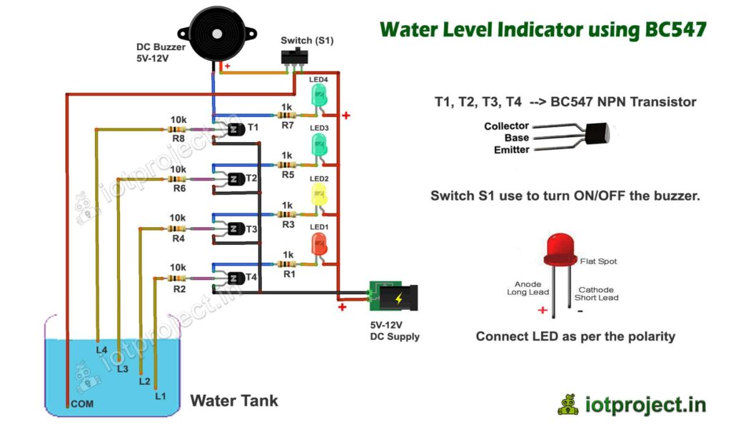 Water Level Indicator Circuit
